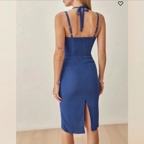 REFORMATION SKYLA DRESS SIZE 12 NWOT B261 - Picture 2 of 7